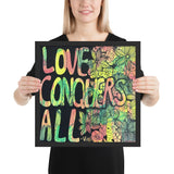 Love Conquers All by Bridgett King, Framed poster