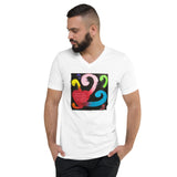 Love Curl Unisex Short Sleeve V-Neck T-Shirt