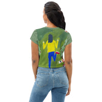 Your Heart Knows the Way by Lulu Willauer, All-Over Print Crop Tee