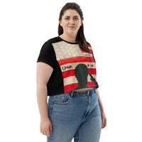 Good Works by Samantha Wisdom, All-Over Print Crop Tee