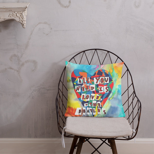 All You Need is Love by Alexa Reagan, Premium Pillow