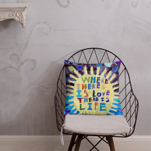Where there is LOVE by Anais Fujiki-Hastings, Premium Pillow