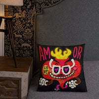 AMOR by Jorge Gutierrez, Premium Pillow