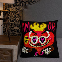 AMOR by Jorge Gutierrez, Premium Pillow