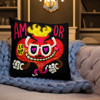 AMOR by Jorge Gutierrez, Premium Pillow