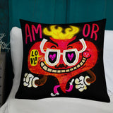 AMOR by Jorge Gutierrez, Premium Pillow