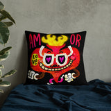 AMOR by Jorge Gutierrez, Premium Pillow