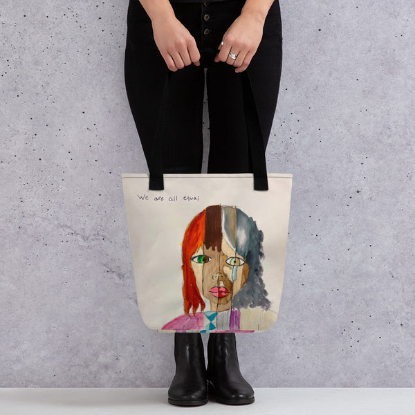We Are All Equal by Jenevieve Jackson, Tote bag