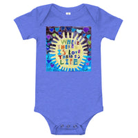 Where there is Love by Anais Fujuki-Hastings, Baby short sleeve one piece