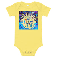 Where there is Love by Anais Fujuki-Hastings, Baby short sleeve one piece