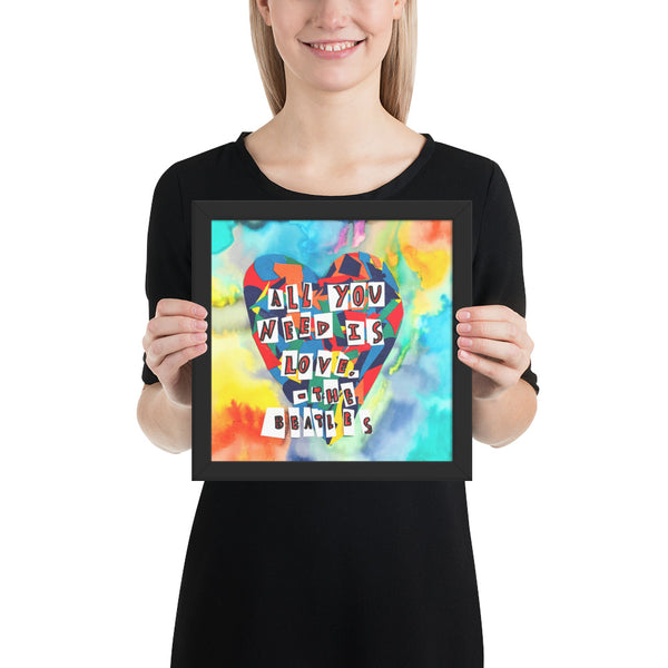 All You Need is Love by Alexa Reagan, Framed poster