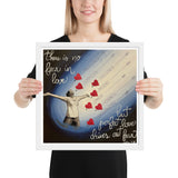 No fear in love by Tiffany Clem, Framed poster