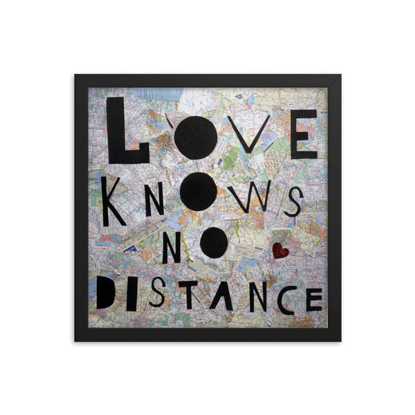 Love Knows No Distance Framed photo paper poster