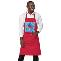 Love Conquers All by Sienna Trenary, Organic cotton apron