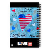 Love Conquers All by Sienna Trenary, Spiral notebook