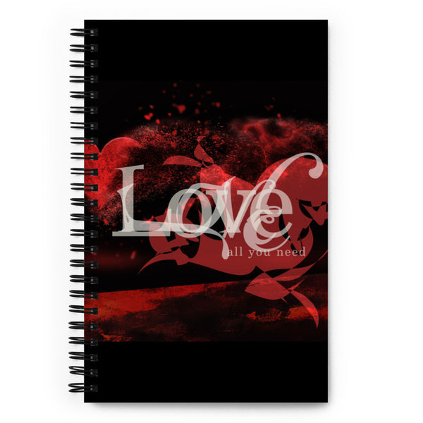 Love is all you need by Bob Shema, Spiral notebook
