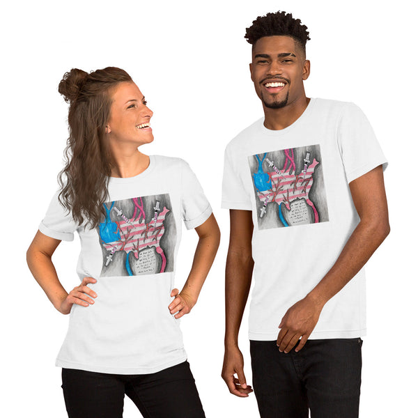 A New Dimension of Love by Linda Creglow, Unisex t-shirt