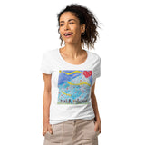 True Love is Like the Sun by Georgia Rutledge, Women’s basic organic t-shirt