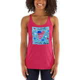 Love Conquers All by Sienna Trenary, Women's Racerback Tank